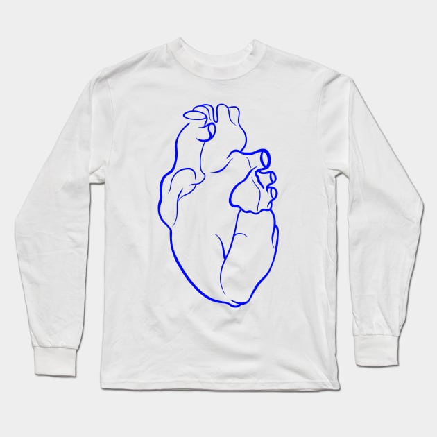 Valentine’s Day real heart for medics Long Sleeve T-Shirt by Holailustra